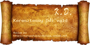 Keresztessy Dévald névjegykártya